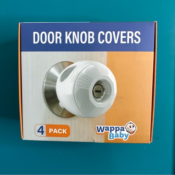 Wappa Baby Door Knob Covers in White - Set of 2 - Picture 2 of 11